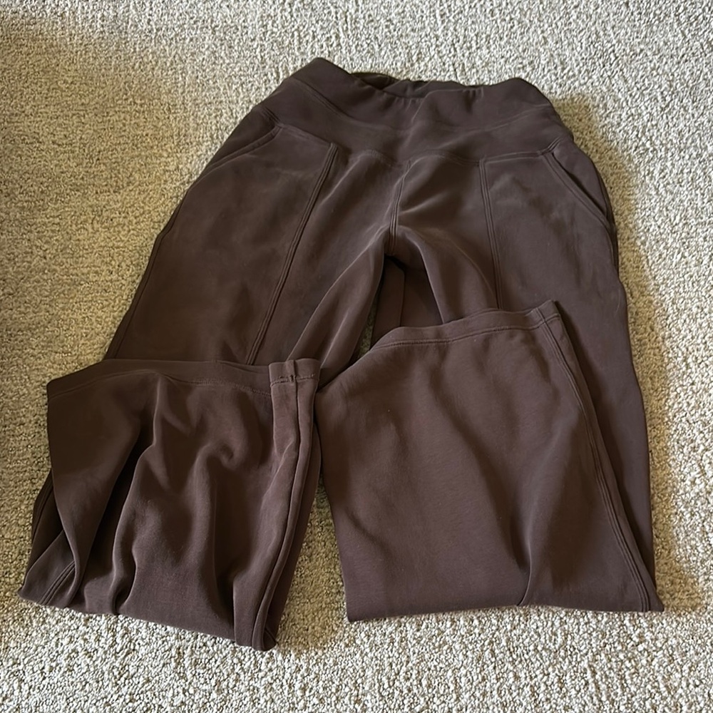 Brown Wide-Leg Pants